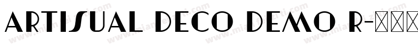 Artisual Deco DEMO R字体转换